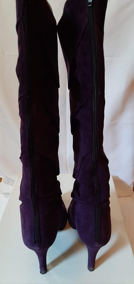 MISS SIXTY, Size 10, Purple Suede Boots - Picture 3 of 4
